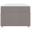 vidaXL Bedframe met matras Taupe 100 x 200 cm Stof