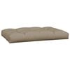 vidaXL Palletkussens 7 st stof taupe