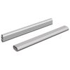 vidaXL Kaststaaf 2 st Zilver 664 x 15 x 29 mm Aluminium Legering