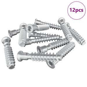 vidaXL Hoofdkapbout 12 pcs Zilver M7 x 40 mm Staal