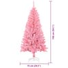 vidaXL Kerstboom met 150 LED met standaard Roze 150 cm PVC
