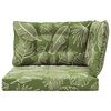 vidaXL Buiten bankkussen 3 pcs Bladontwerp Polyester