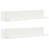 vidaXL Wandschappen 2 st 100x16,5x16,5 cm bewerkt hout wit