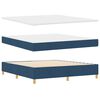 vidaXL Boxspringbed met matras met hoofdeinde Blauw 180 x 200 cm Stof