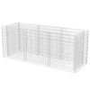 vidaXL Gabion plantenbak verhoogd 270x90x100 cm staal