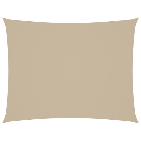 vidaXL Zonnescherm rechthoekig 3x4,5 m oxford stof beige