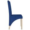 vidaXL Eetkamerstoelen 4 st stof blauw