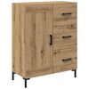 vidaXL Hoge kast Artisan Eiken 69,5 x 34 x 180 cm Bewerkt hout