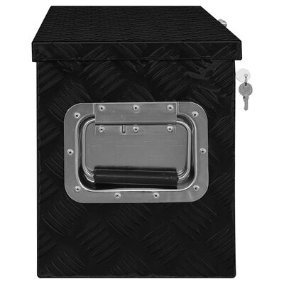 vidaXL Aluminium kist 80x30x35 cm zwart