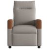 vidaXL Fauteuil verstelbaar stof taupe