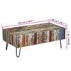 vidaXL Salontafel 100x50x38 cm massief gerecycled hout