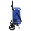 vidaXL Winkel trolley Blauw 36,5 x 46,5 x 100,5 cm Oxford stof