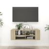 vidaXL Tv-wandmeubel 102x35x35 cm bewerkt hout sonoma eikenkleurig