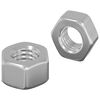 vidaXL Zeskantige eikelnuts 2 pcs Zilver m8 Metaal
