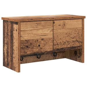 vidaXL Wandgemonteerde kapstok Oudhout 50 x 20 x 30 cm Bewerkt hout