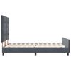 vidaXL Boxspringbed met hoofdeinde Donkergrijs 160 x 200 cm Fluweel