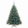 vidaXL Kunstkerstboom met 150 LED met standaard Groen 150 cm PE en PVC