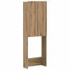 vidaXL Toiletkast ZWOLLE Artisanaal eiken 66 x 25,5 x 190 cm