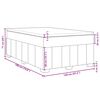 vidaXL Boxspring met matras stof lichtgrijs 120x190 cm