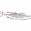 vidaXL Bedframe Bruin 100 x 220 cm Massief grenenhout