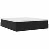 vidaXL Ottoman bed met matrassen 200x200cm fluweel zwart