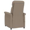 vidaXL Massagestoel met kussen Taupe 70.5 x 96.5 x 95 cm Stof