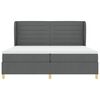 vidaXL Boxspringbed met Matras Donkergrijs 90x190 cm Donkergrijs Stof
