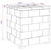 vidaXL Opbergkruk Bruin 40 x 40 x 45 cm Massief Teakhout