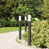 vidaXL Bolderverlichting 3 stuks 80 cm RVS IP44