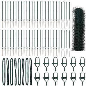 vidaXL Gecombineerd draadhek met spikes 100 x 0,5 m (B x H)