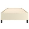 vidaXL Bedframe kunstleer cr&egrave;mekleurig 100x200 cm