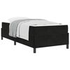 vidaXL Bedframe met matras Zwart 100 x 200 cm Stof