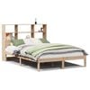 vidaXL Bed met boekenkast zonder matras massief grenenhout 140x190 cm