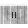 vidaXL Keukenwandkasten 2 pcs Beton Grijs 60 x 31 x 40 cm Bewerkt hout