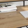 vidaXL Bureau Artisan Eiken 100 x 50 x 90 cm Bewerkt hout