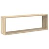 vidaXL Wandschap kubus 6 st 80x15x26,5cm bewerkt hout wit sonoma eiken