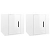 vidaXL Tv-wandmeubels 2 st 40x34,5x40 cm hoogglans wit