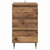 vidaXL Dressoir met lade Oud hout 35 x 40 x 70 cm Bewerkt hout