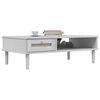vidaXL Salontafel SENJA 100x55x33 cm rattan-look massief hout wit