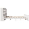 vidaXL Bed met boekenkast zonder matras grenenhout wit 140x190 cm