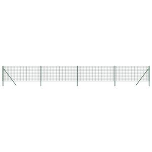 vidaXL Draadgaashek 1x10 m gegalvaniseerd staal groen