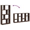 vidaXL Boekenkast 60x20x120,5 cm bewerkt hout bruin eikenkleurig