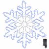 vidaXL Kerstsneeuwvlok met 156 LED Blauw 55,5 x 55,5 x 0,75cm PVC