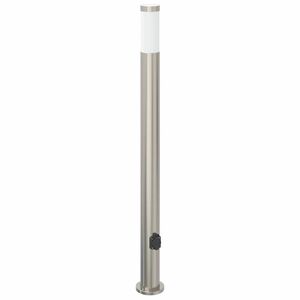 vidaXL Bolderarmatuur met stopcontact 110 cm RVS IP44