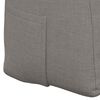 vidaXL Rugkussen Taupe 140 x 24 x 50 cm Stof