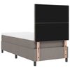 vidaXL Boxspring bed met matras met LED Taupe 80 x 200 cm Stof