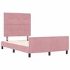 vidaXL Boxspringbed met hoofdeinde Roze 120 x 190 cm Fluweel