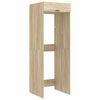 vidaXL Wasmachinekast Sonoma 67,5 x 68 x 200 cm Bewerkt hout
