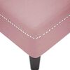 vidaXL Chaise longue met kussen en rechterarmleuning fluweel roze