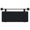 vidaXL Hangend Hoofdeinde Wandgemonteerd Zwart 110 x 55 x 5 cm Fluweel